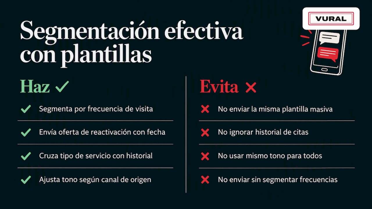 Estrategias para la segmentación eficaz de audiencias usando plantillas — overview diagram