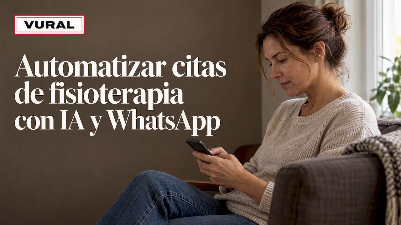 The patient confirms a physiotherapy appointment on their mobile phone